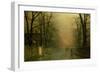 Where the Pale Moonbeams Linger-John Atkinson Grimshaw-Framed Giclee Print