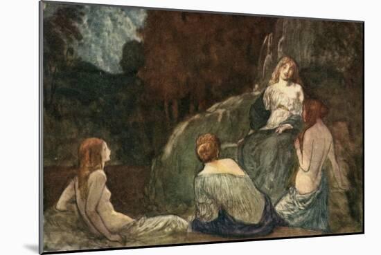 Where the Rude Axe, with Heaved Stroke, Was Never Heard the Nymphs to Daunt-Robert Anning Bell-Mounted Giclee Print