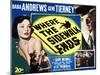 Where the Sidewalk Ends, Gene Tierney, Dana Andrews, 1950-null-Mounted Photo