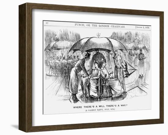 Where There's a Will There's a Way, 1879-George Du Maurier-Framed Giclee Print