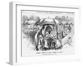 Where There's a Will There's a Way, 1879-George Du Maurier-Framed Giclee Print