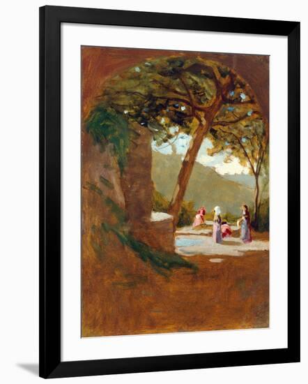 Where They Can Find the Village Gossip-Ernesto Rayper-Framed Giclee Print