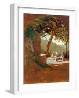 Where They Can Find the Village Gossip-Ernesto Rayper-Framed Giclee Print