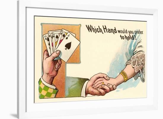 Which Hand Would You Prefer to Hold?-null-Framed Art Print