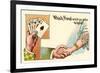 Which Hand Would You Prefer to Hold?-null-Framed Art Print