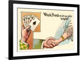 Which Hand Would You Prefer to Hold?-null-Framed Art Print