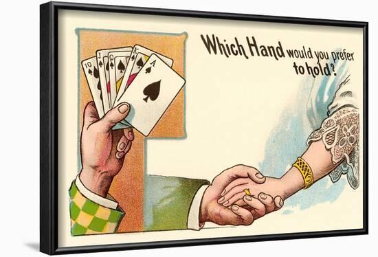 Which Hand Would You Prefer to Hold?-null-Framed Art Print