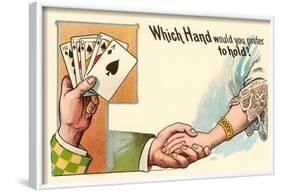 Which Hand Would You Prefer to Hold?-null-Framed Art Print