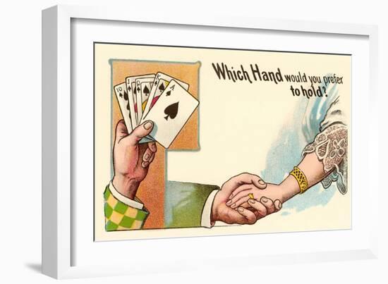 Which Hand Would You Prefer to Hold?-null-Framed Art Print