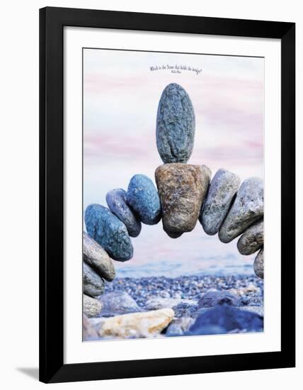 Which is the Stone That Holds the Bridge-null-Framed Art Print