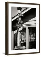 Which Way Cafe II BW-Alan Hausenflock-Framed Photographic Print