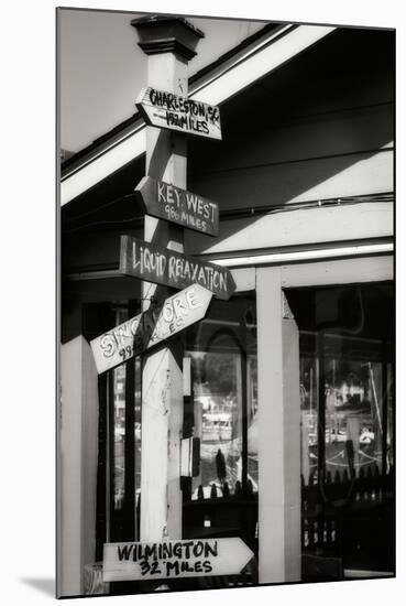 Which Way Cafe II BW-Alan Hausenflock-Mounted Photographic Print