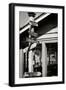 Which Way Cafe II BW-Alan Hausenflock-Framed Photographic Print