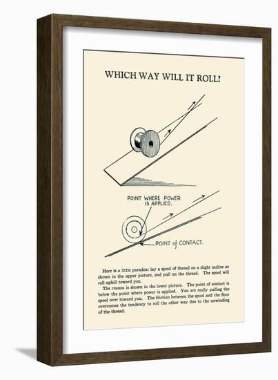 Which Way Will it Roll-null-Framed Art Print