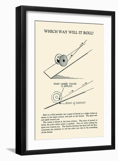 Which Way Will it Roll-null-Framed Art Print