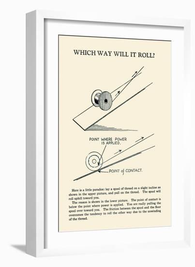 Which Way Will it Roll-null-Framed Art Print