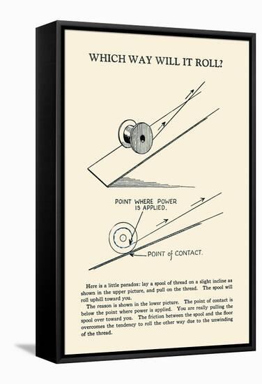 Which Way Will it Roll-null-Framed Stretched Canvas