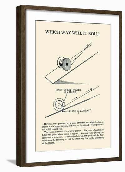 Which Way Will it Roll-null-Framed Art Print