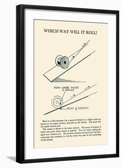 Which Way Will it Roll-null-Framed Art Print