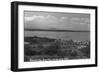 Whidbey Island, Washington - Aerial View from Bush Point-Lantern Press-Framed Art Print