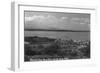 Whidbey Island, Washington - Aerial View from Bush Point-Lantern Press-Framed Art Print