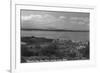 Whidbey Island, Washington - Aerial View from Bush Point-Lantern Press-Framed Art Print