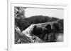 Whidbey Island, Washington - Aerial View of Deception Pass Bridge-Lantern Press-Framed Art Print