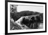 Whidbey Island, Washington - Aerial View of Deception Pass Bridge-Lantern Press-Framed Art Print