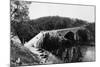 Whidbey Island, Washington - Aerial View of Deception Pass Bridge-Lantern Press-Mounted Art Print