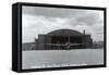 Whidbey Island, Washington - Ault Field Hangar 4 View-Lantern Press-Framed Stretched Canvas