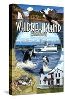 Whidbey Island, Washington - Scenes-Lantern Press-Stretched Canvas