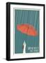 Whidbey Island, Washington - Umbrella-Lantern Press-Framed Art Print