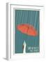 Whidbey Island, Washington - Umbrella-Lantern Press-Framed Art Print