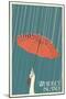 Whidbey Island, Washington - Umbrella-Lantern Press-Mounted Art Print
