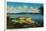 Whidby Island and Mt. Baker from Port Townsend - Port Townsend, WA-Lantern Press-Stretched Canvas