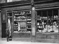 Fruit Baskets Piled Against Houses at Borough Market, London, 1926-1927-Whiffin-Giclee Print