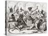 While Beelzebub's Tying Huge Knots in His Tale', Illustration after George Cruikshank for the…-null-Stretched Canvas