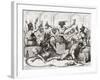 While Beelzebub's Tying Huge Knots in His Tale', Illustration after George Cruikshank for the…-null-Framed Giclee Print