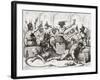 While Beelzebub's Tying Huge Knots in His Tale', Illustration after George Cruikshank for the…-null-Framed Giclee Print