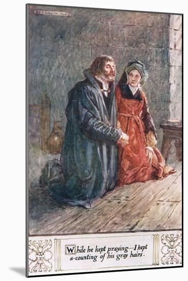 "While He Kept Praying…I Held A-Counting of His Grey Hairs"-Charles Edmund Brock-Mounted Giclee Print