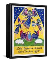 While Shepherds Watched their Flocks by Night-Cathy Baxter-Framed Stretched Canvas