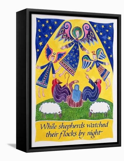 While Shepherds Watched their Flocks by Night-Cathy Baxter-Framed Stretched Canvas