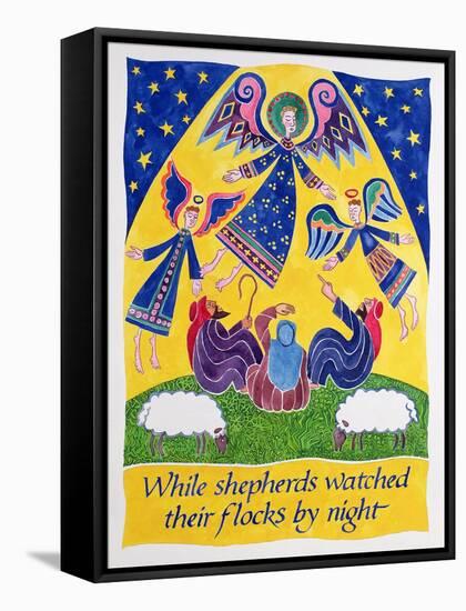 While Shepherds Watched their Flocks by Night-Cathy Baxter-Framed Stretched Canvas