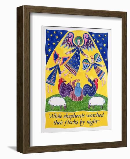 While Shepherds Watched their Flocks by Night-Cathy Baxter-Framed Giclee Print