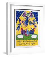 While Shepherds Watched their Flocks by Night-Cathy Baxter-Framed Giclee Print