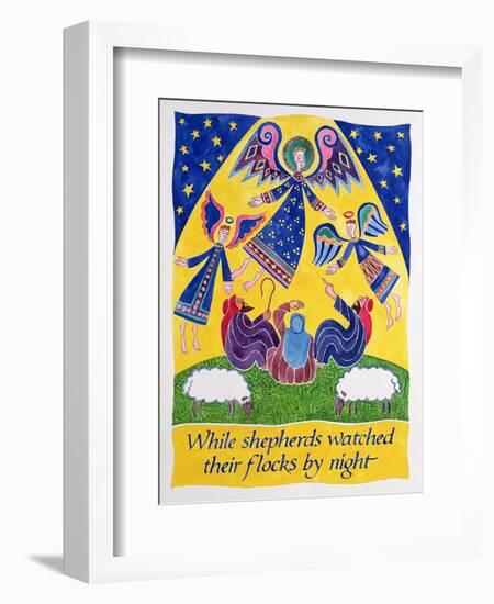 While Shepherds Watched their Flocks by Night-Cathy Baxter-Framed Giclee Print