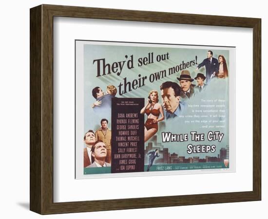 While the City Sleeps, 1956-null-Framed Art Print