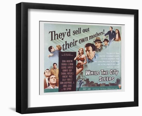 While the City Sleeps, 1956-null-Framed Art Print