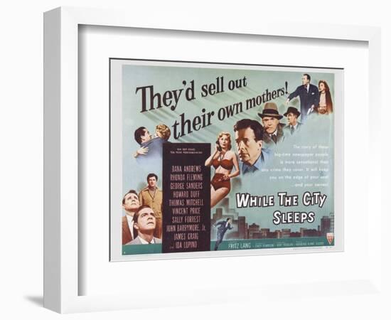 While the City Sleeps, 1956-null-Framed Art Print