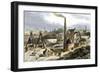 Whimsey Engine Drawing Coal in the Staffordshire Mines, England, c.1850-null-Framed Giclee Print